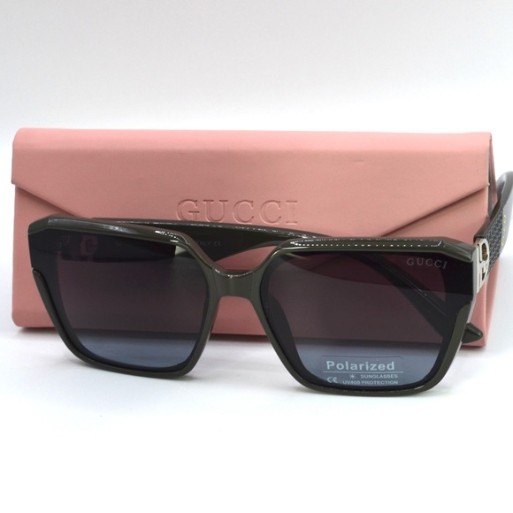 Gucci Women Polarized Sunglasses | Black | Gradient Lens | New | No Box - Picture 14 of 15